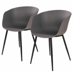 Jedálenská stolička Rigby (sada 2 ks) Black