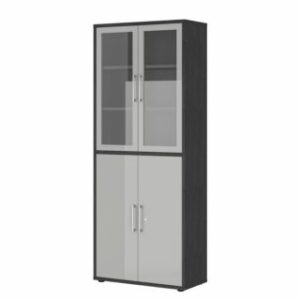 Vitrínová skriňa Homebase VII dekor čierny jaseň