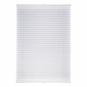 Plisovaná roleta Klemmfix free polyester / hliník biela 80 x 130 c